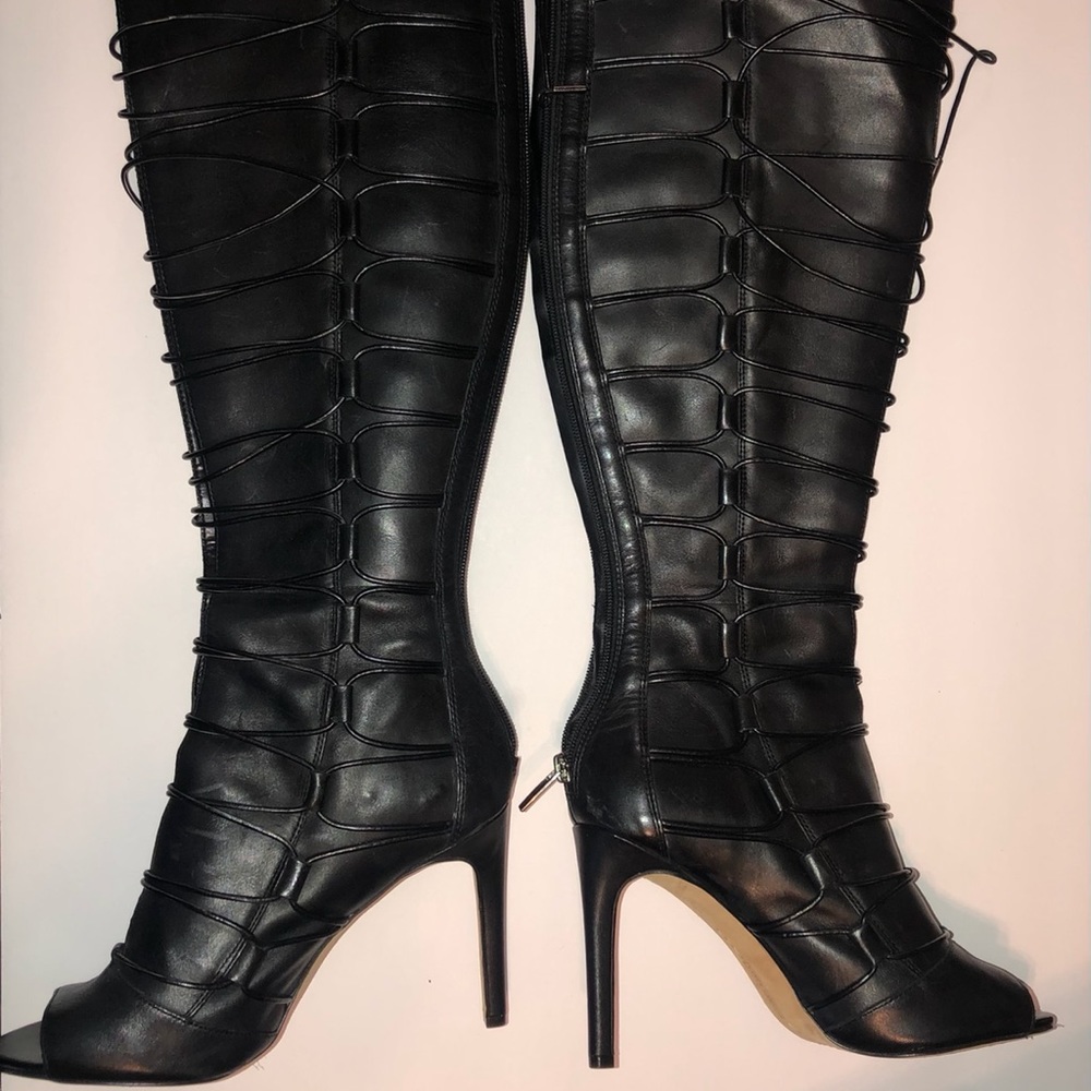 Vince Camuto, KESTA Peep Toe, Knee high bootie